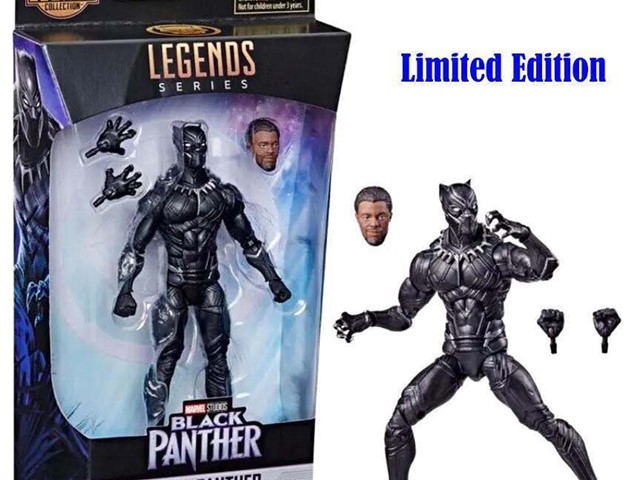Figura Marvel Pantera Negra Leyendas Black Panther Hasbro