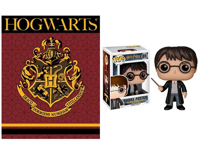 Funko Harry Potter Harry Potter 01 + manta Hogwarts 120x150cm