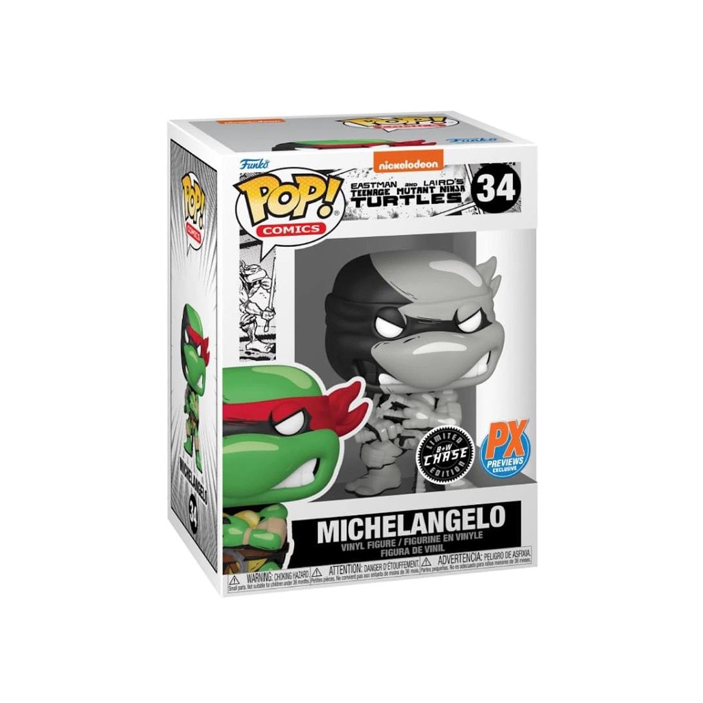 Foto 1 Funko POP! Comics Teenage Mutany Ninja Turtles Raphael 31 Chase b+w edition