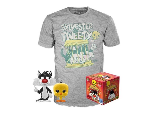 Funko POP Tees Looney Tunes Sylverster and Tweety 