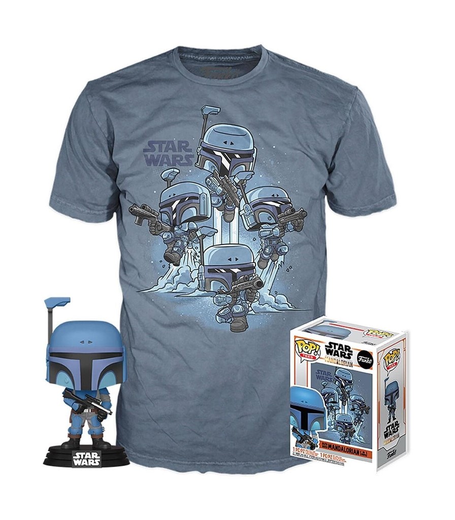Foto 1 Funko POP Tees Star Wars The Mandalorian Death Watch Mandalorian (no stripes)