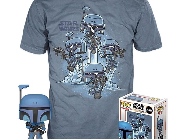 Funko POP Tees Star Wars The Mandalorian Death Watch Mandalorian (no stripes)