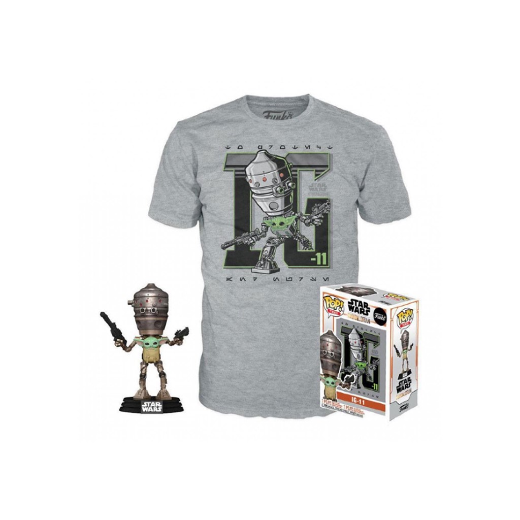 Foto 1 Funko POP Tees Star Wars The Mandalorian IG-11