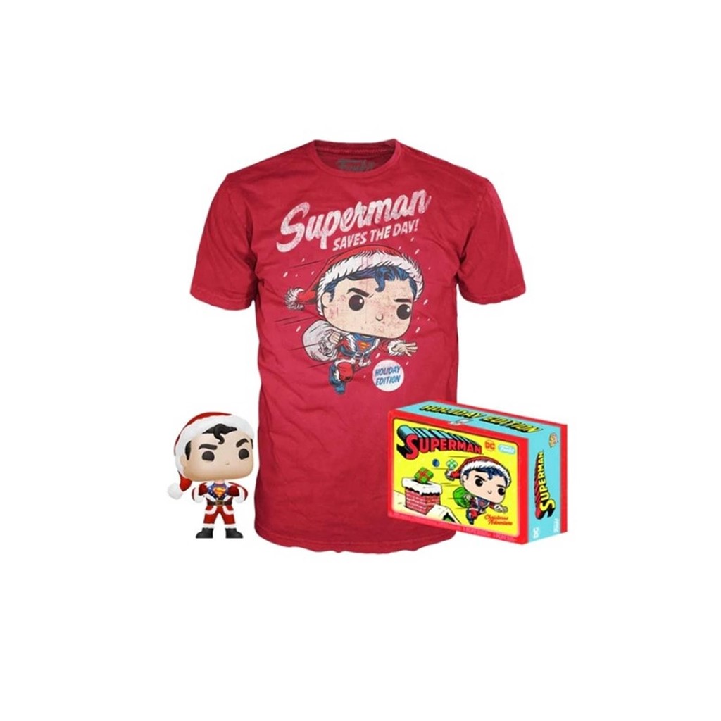 Foto 1 Funko POP Tees Superman holiday edition