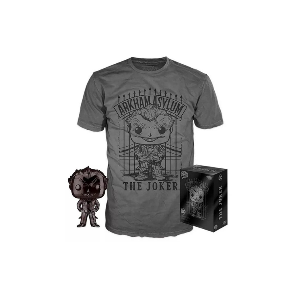 Foto 1 Funko POP Tees The Joker Exclusive black chrome