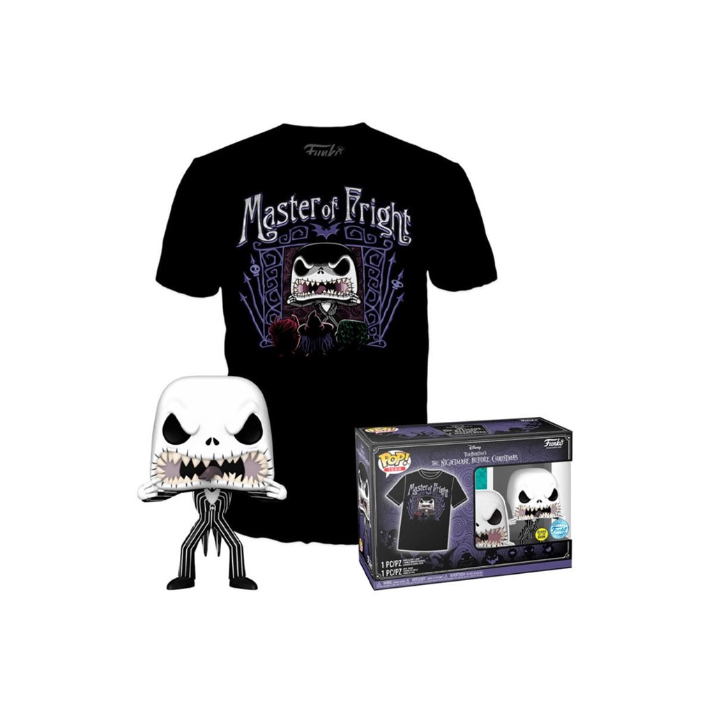 Foto 2 Set de Varios Figura POP+Camiseta Pesadilla antes de Navidad S (Caja dañada)